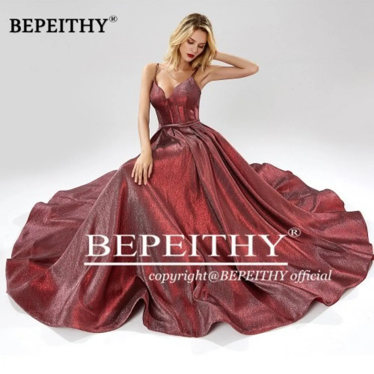 Abiti eleganti Bepeithy Bepeithy Abito lungo da ballo Bepeithy Abito da sera Linea 2023