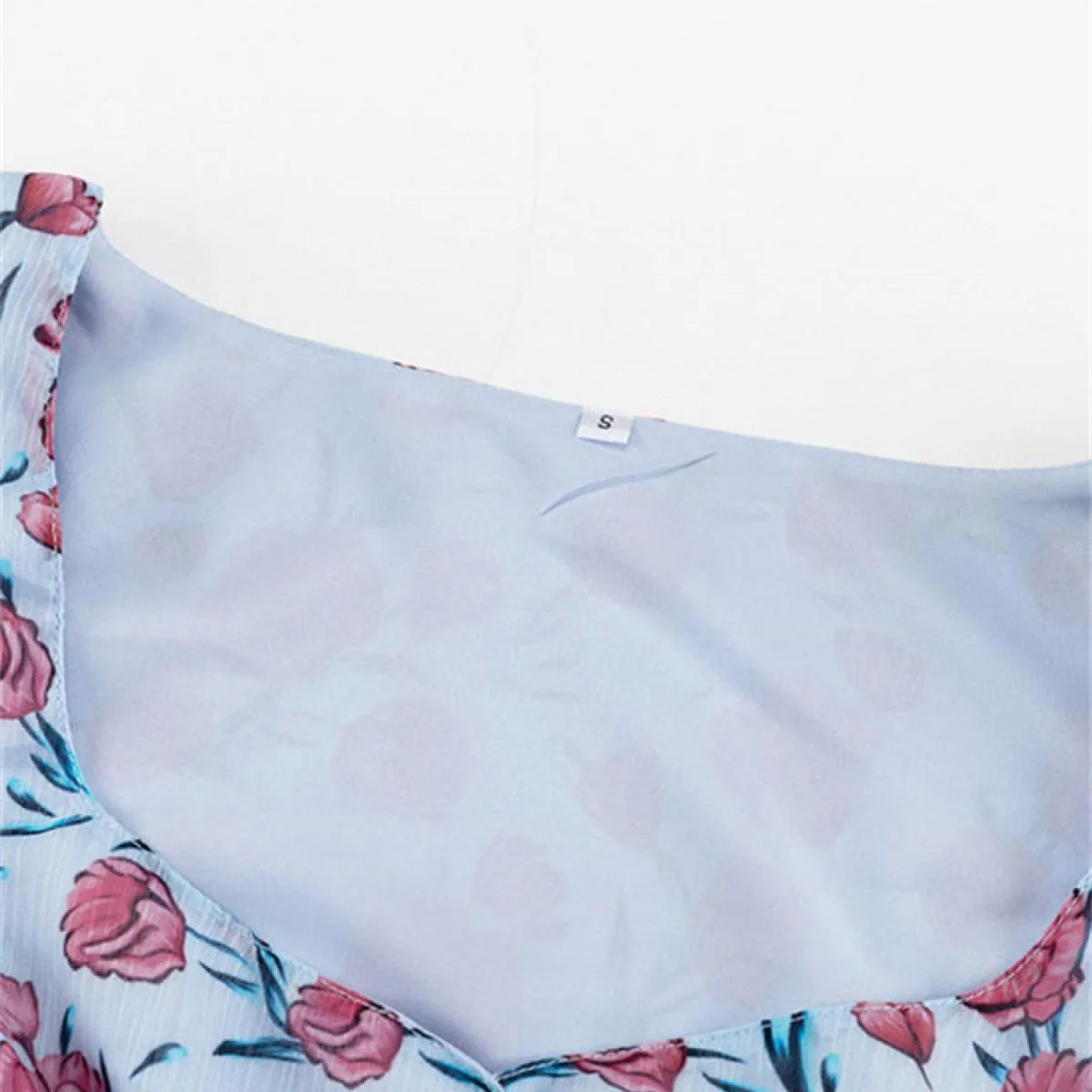 Abito lungo stampato con spacco alto Donna Casual Manica corta Scava fuori Con lacci Abiti eleganti Vita alta Donna estiva