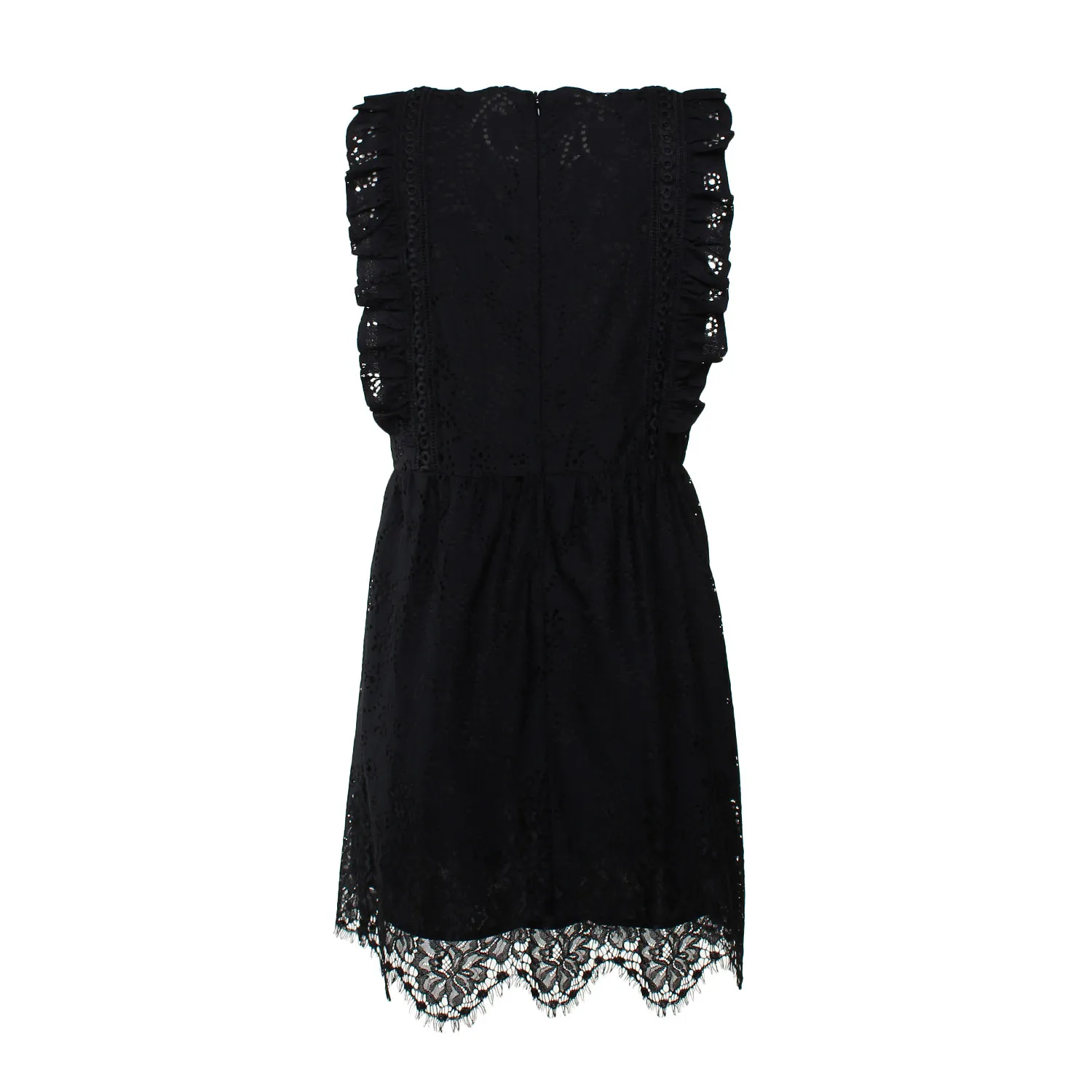 Abito Nero In Pizzo Bambina