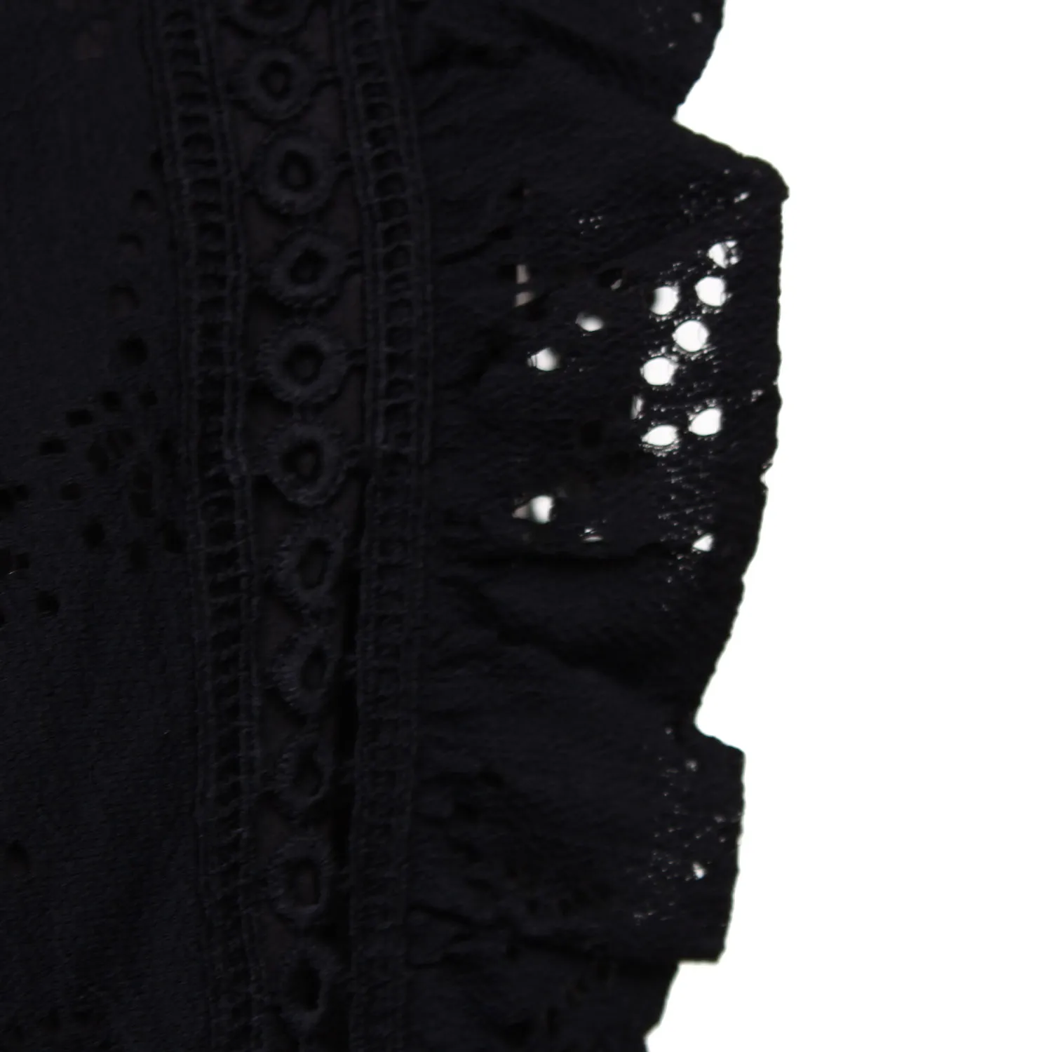 Abito Nero In Pizzo Bambina