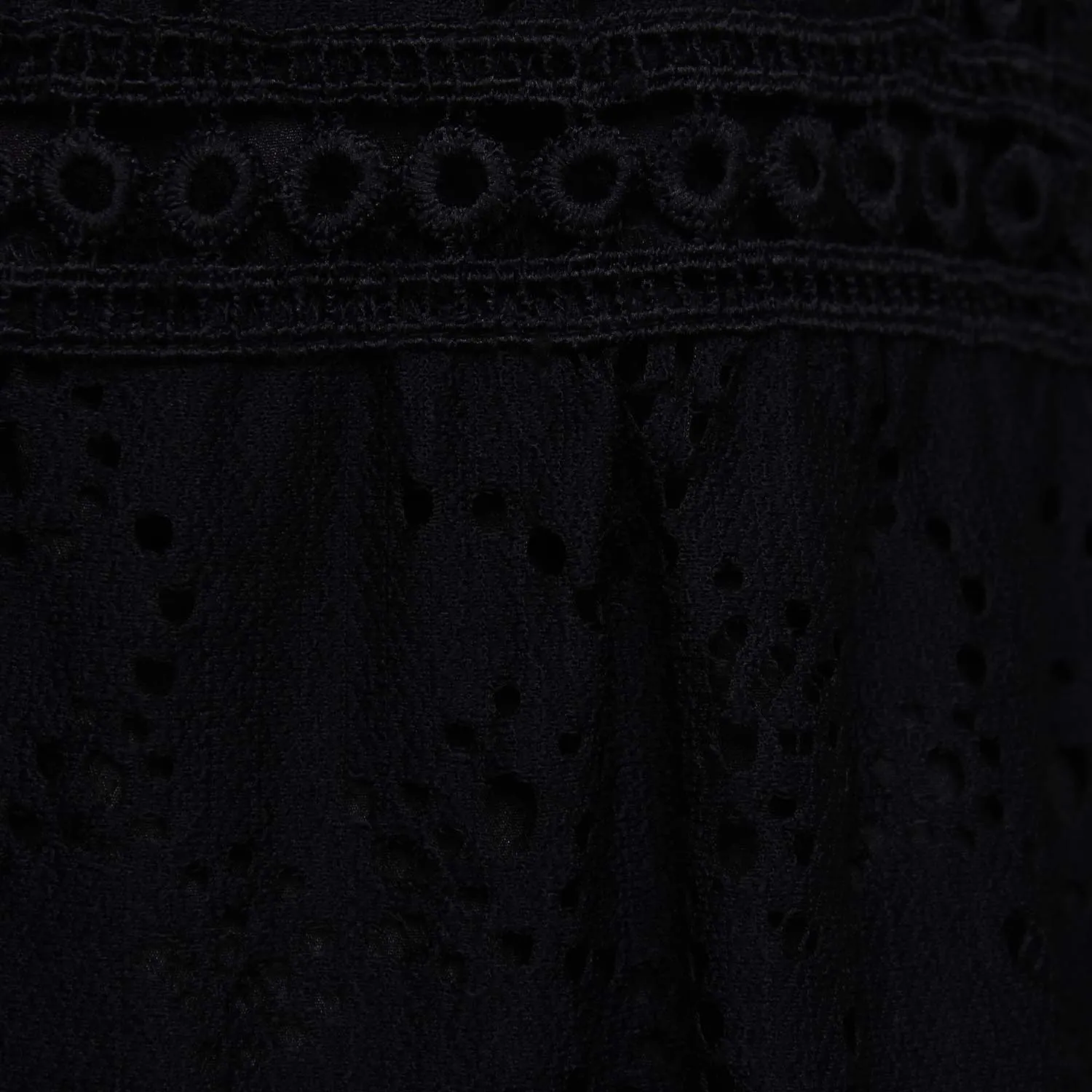 Abito Nero In Pizzo Bambina