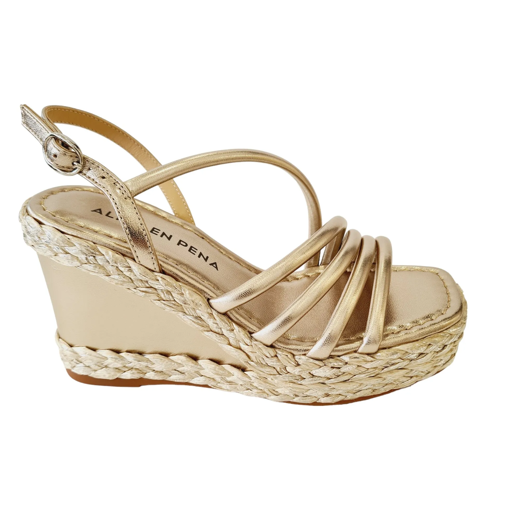 Alma en Pena Sandalo Donna Zeppa Bronzo rif.106