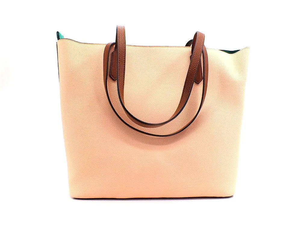 BAGGHY Borsa Shoppping Logo Multicolor Pesca GQ7410