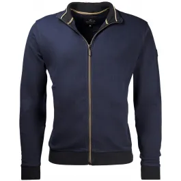 Baileys casual cardigan con zip in misto blu scuro