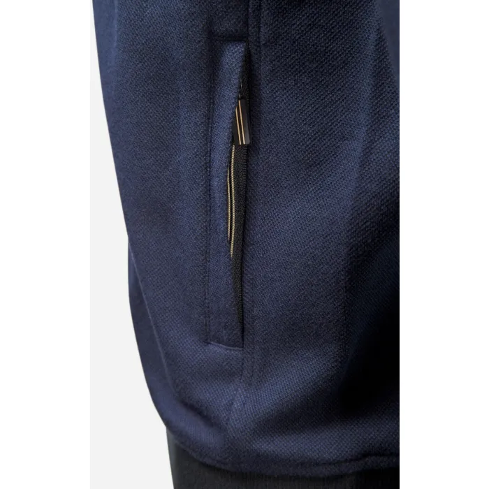 Baileys casual cardigan con zip in misto blu scuro