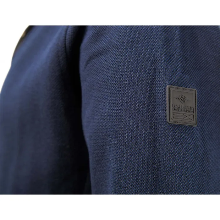 Baileys casual cardigan con zip in misto blu scuro