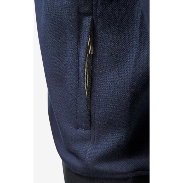 Baileys casual cardigan con zip in misto blu scuro