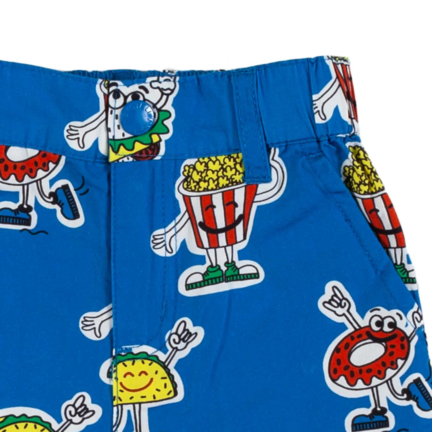 Bermuda Blu Con Stampe Multicolor Bimbo