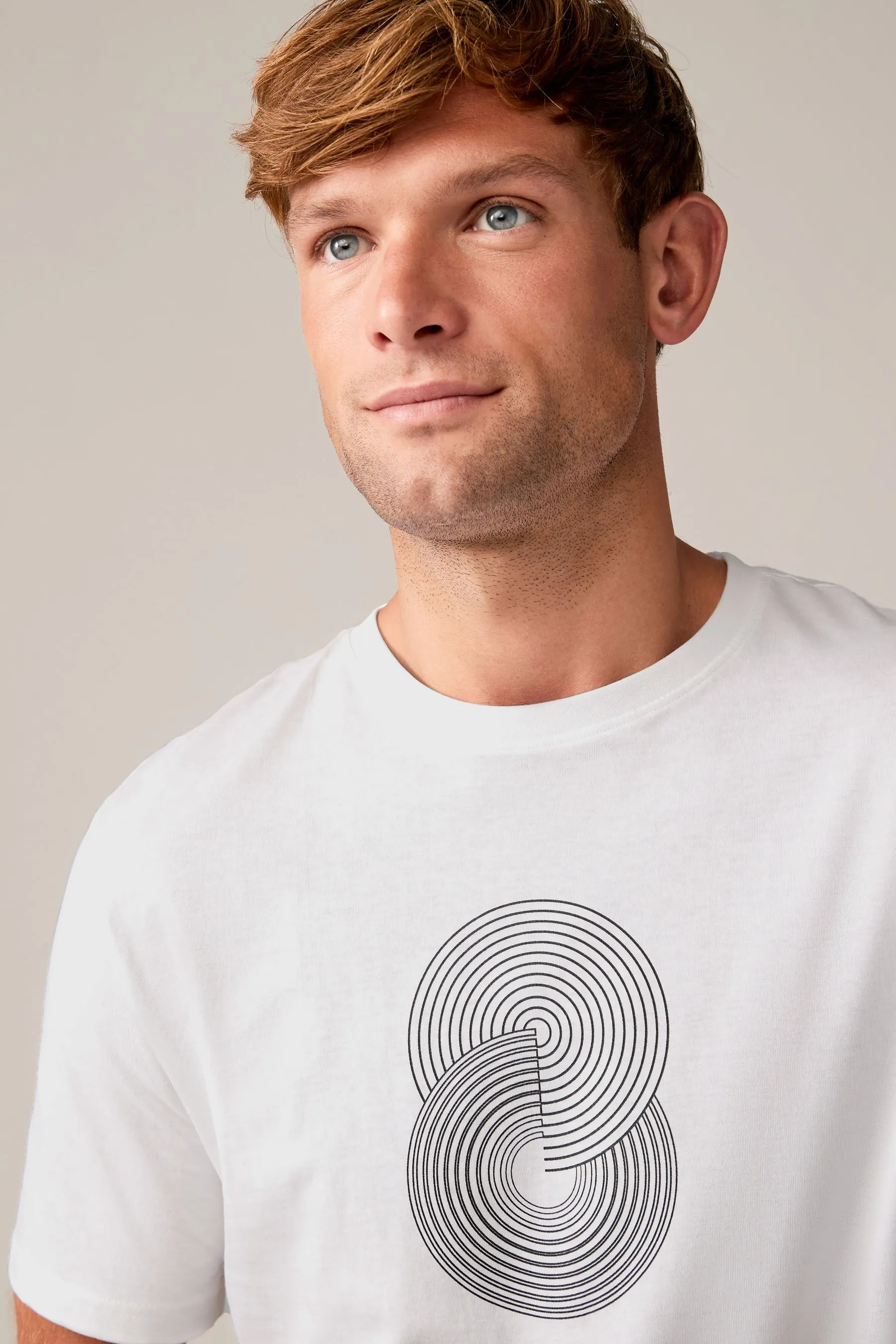 Blu/bianco/nero  - Confezione da 3 T-shirt eleganti con Stampa grafica