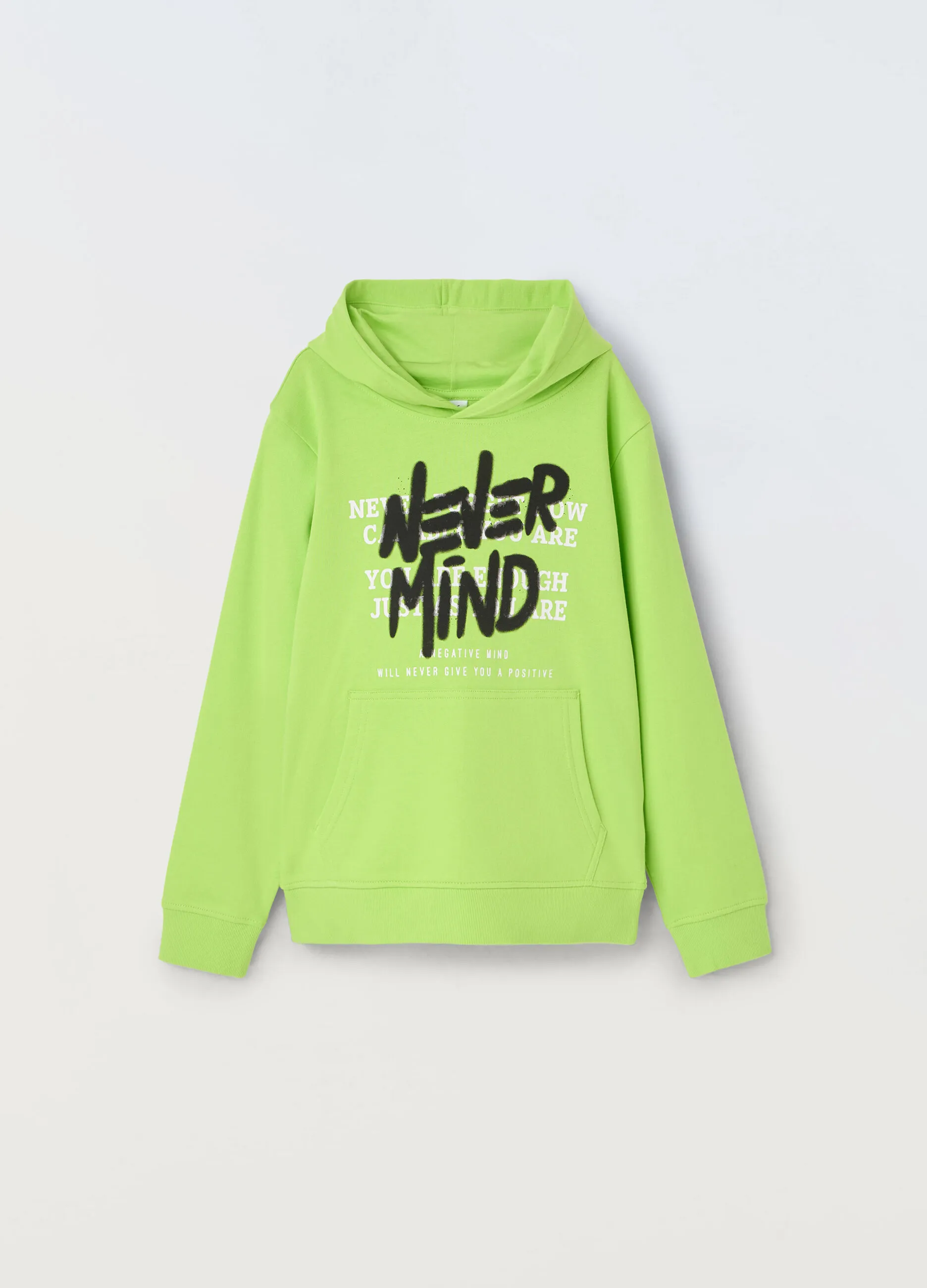 BLUKIDS  Felpa con cappuccio in french terry di puro cotone ragazzo