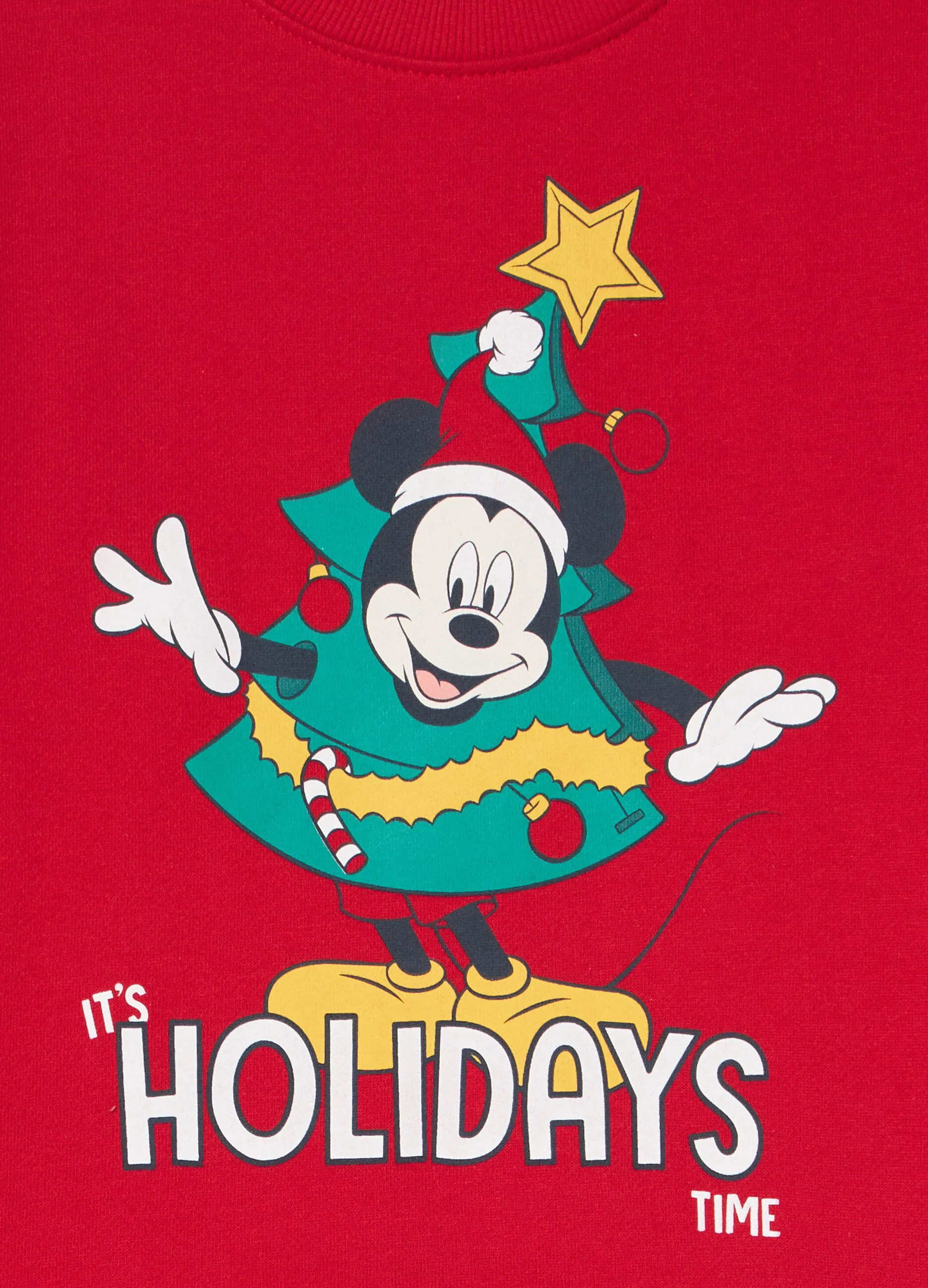 BLUKIDS  Felpa Disney natalizia in puro cotone bambino