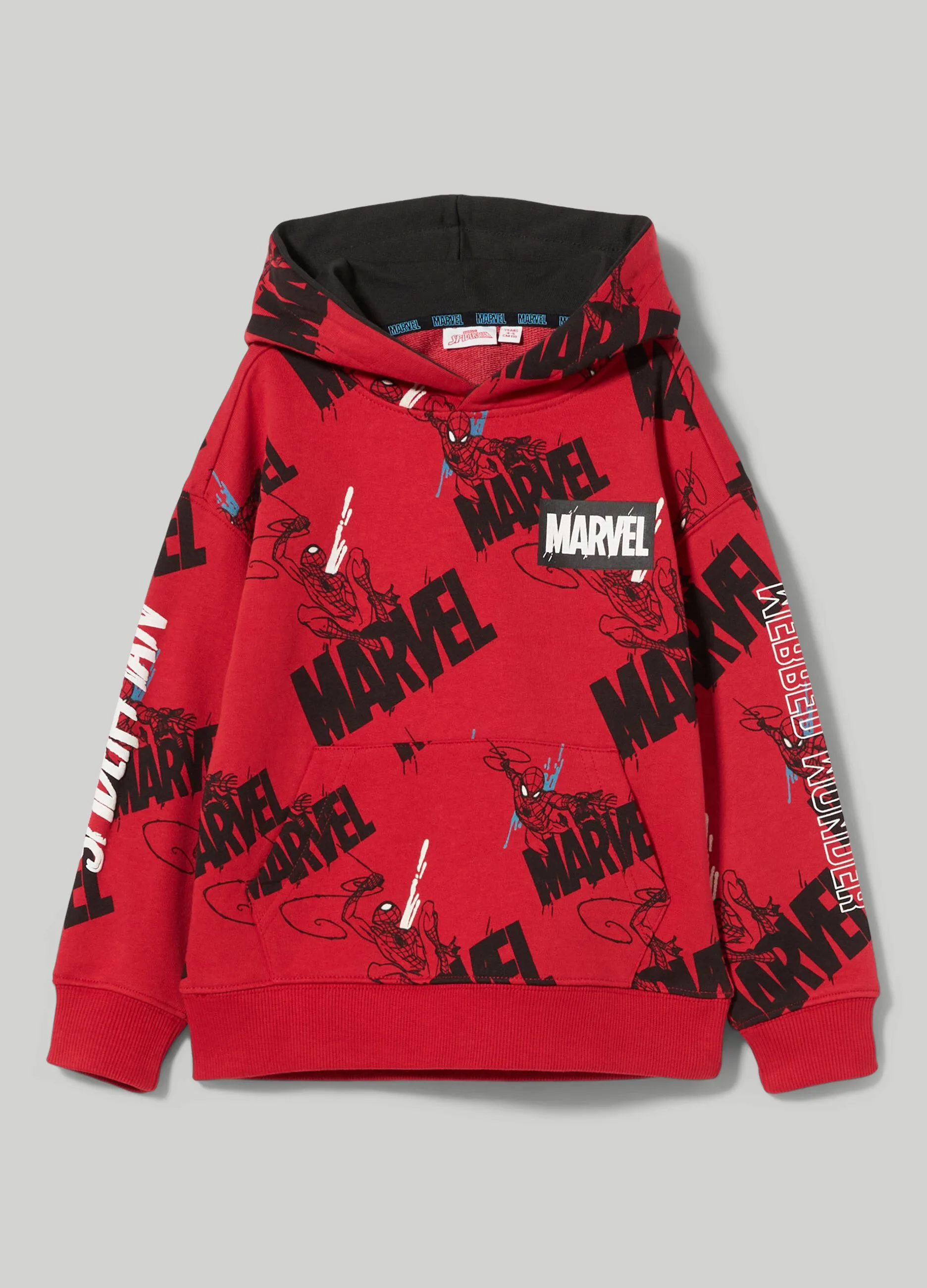 BLUKIDS  Felpa Spider-Man con cappuccio bambino