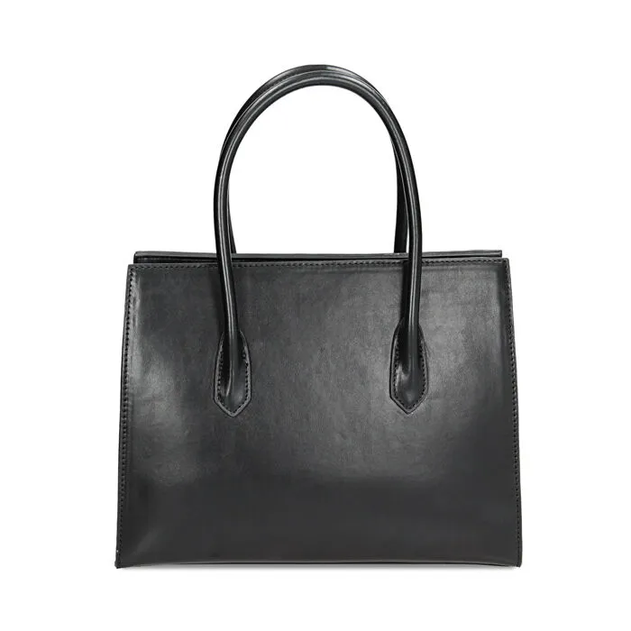 Borsa a mano nera rigida