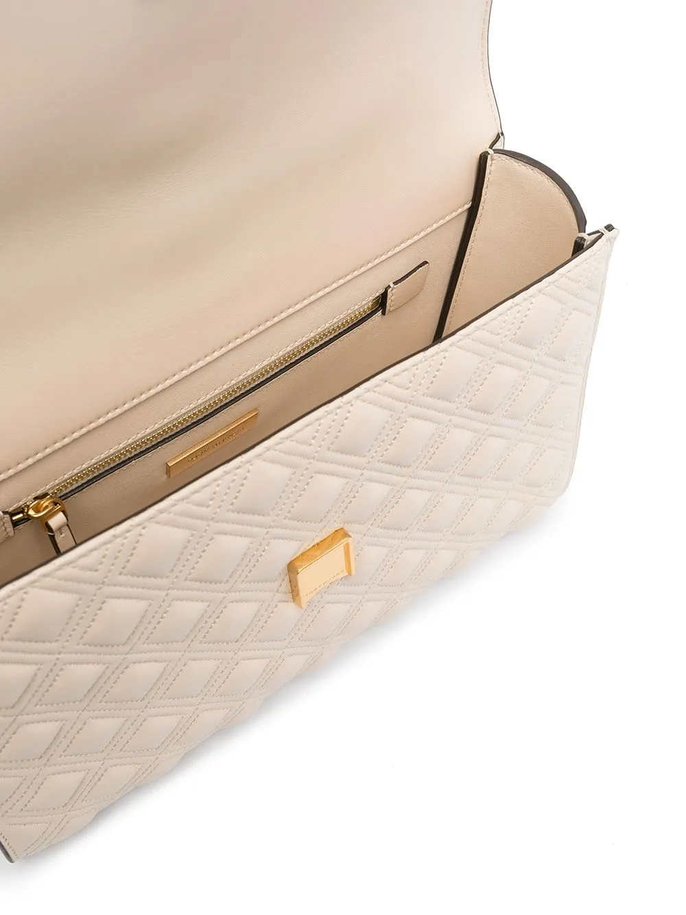 Borsa a spalla fleming in bianco di Tory Burch - donna