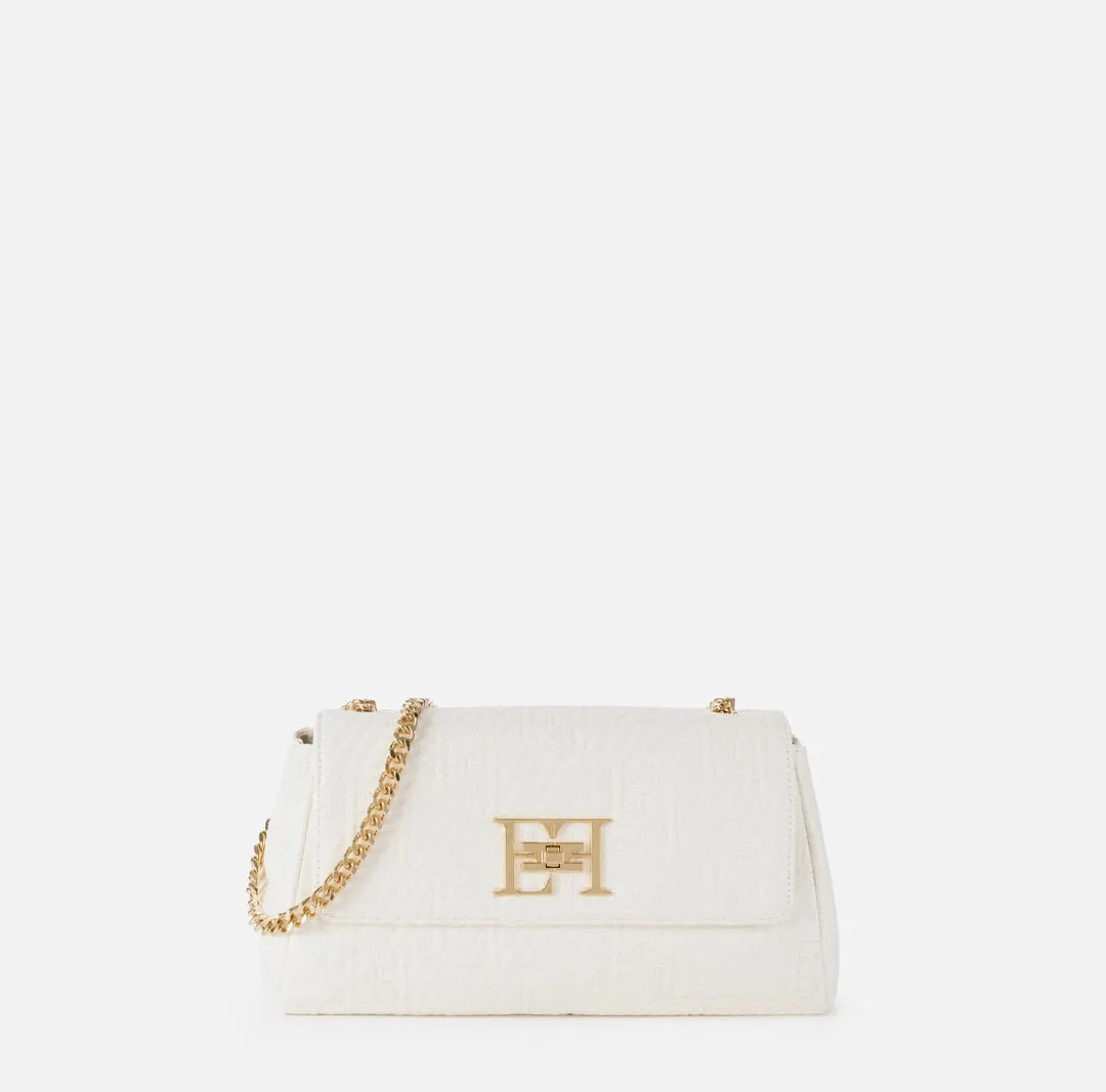 Borsa a spalla in rafia jacquard Elisabetta Franchi  BS36A42E2