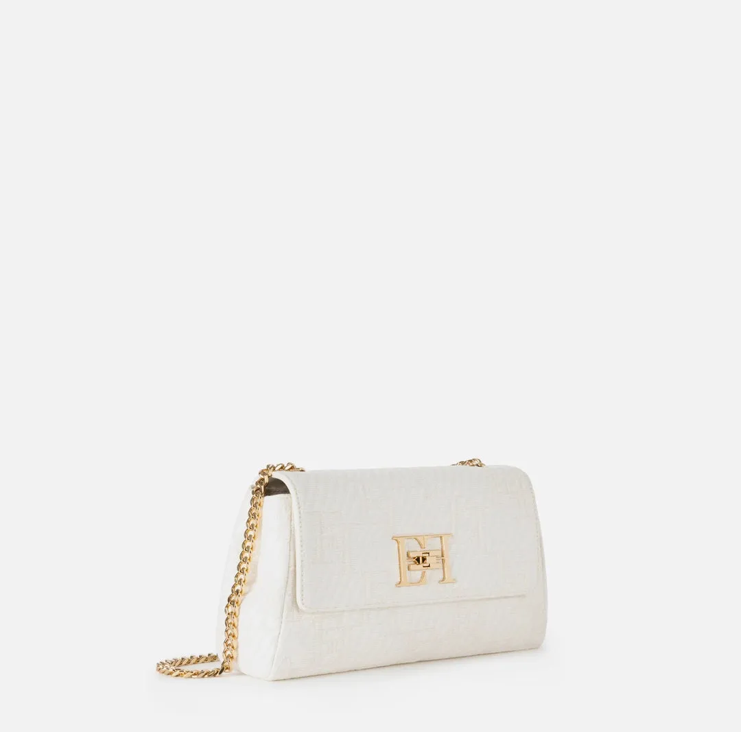 Borsa a spalla in rafia jacquard Elisabetta Franchi  BS36A42E2