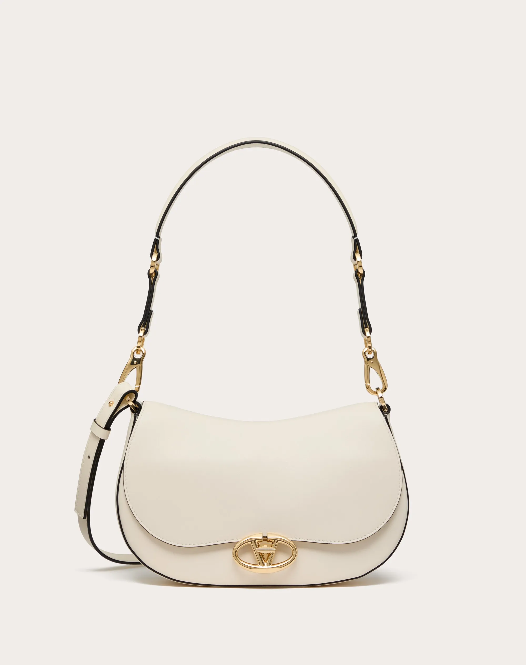 BORSA A SPALLA PICCOLA VALENTINO GARAVANI OHVAL IN VITELLO NAPPATO