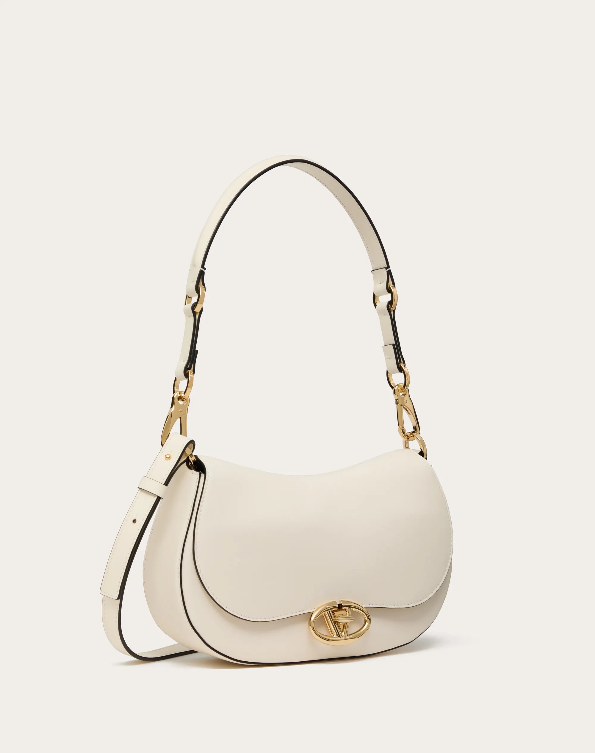 BORSA A SPALLA PICCOLA VALENTINO GARAVANI OHVAL IN VITELLO NAPPATO