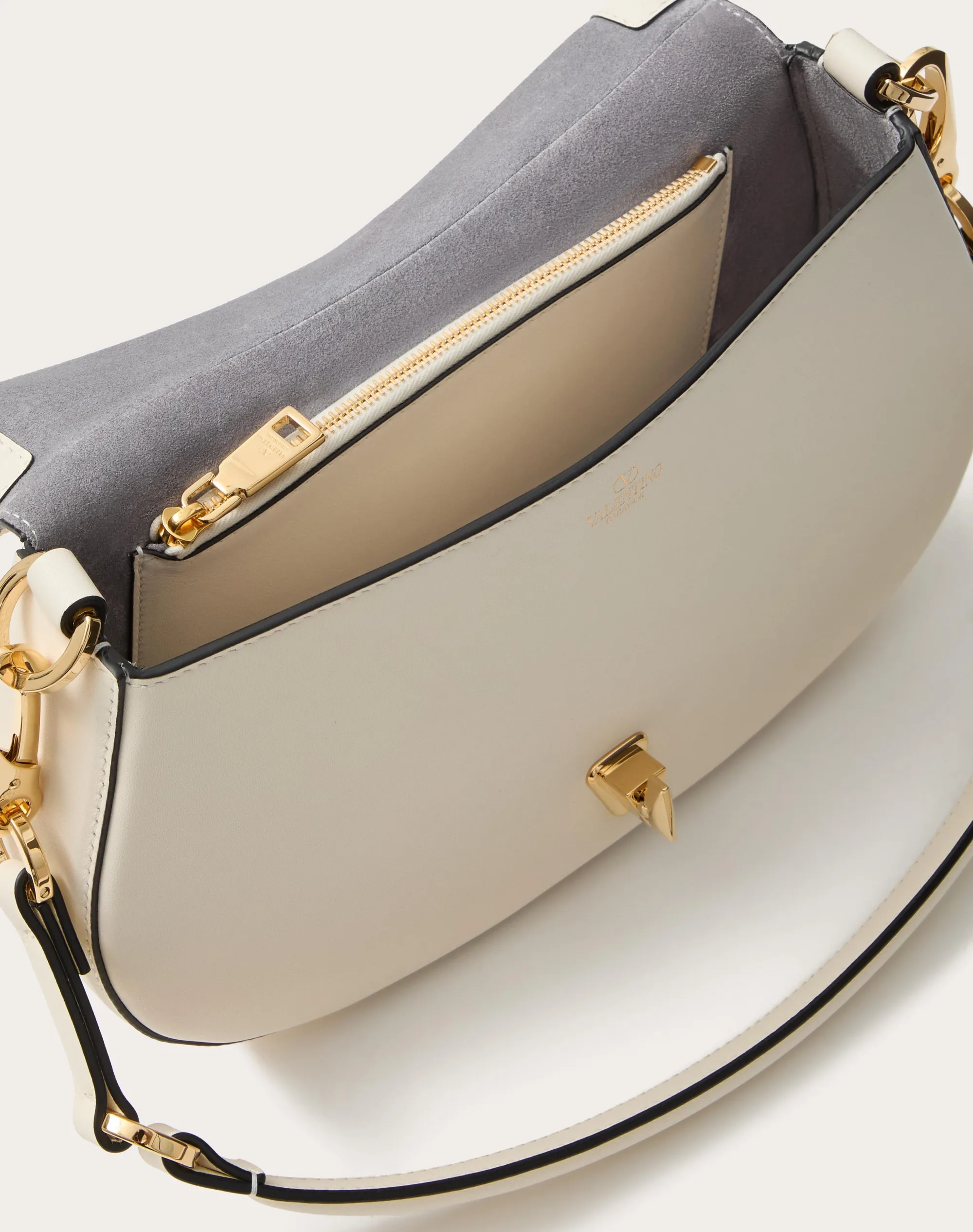 BORSA A SPALLA PICCOLA VALENTINO GARAVANI OHVAL IN VITELLO NAPPATO