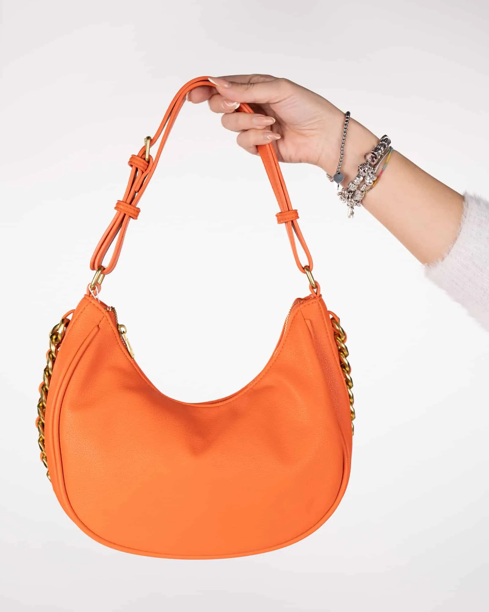 Borsa mezzaluna - Arancione