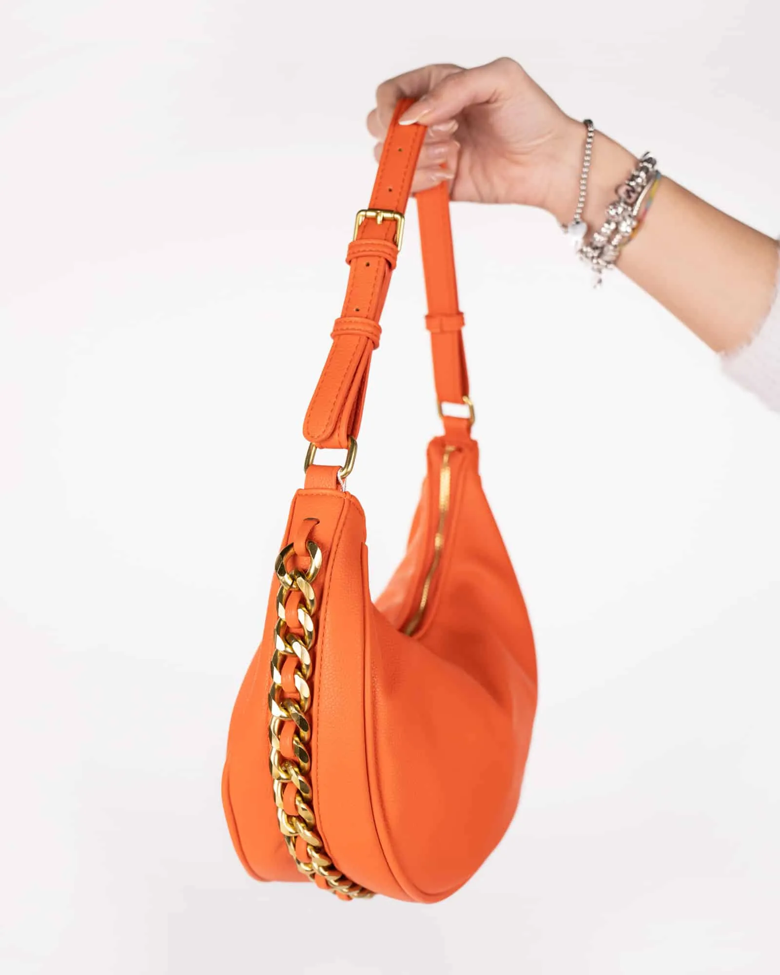 Borsa mezzaluna - Arancione