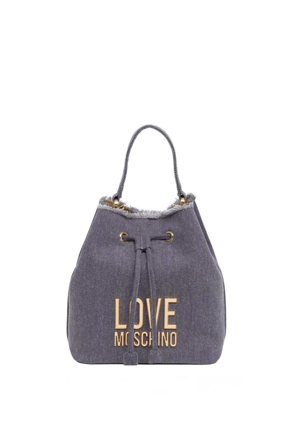 BORSA SECCHIELLO LOVE MOSCHINO IN DENIM BLU 4318