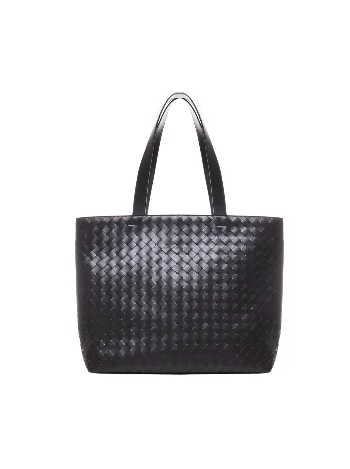 BORSA TOTE GRANDE CON CERNIERA INTRECCIATA