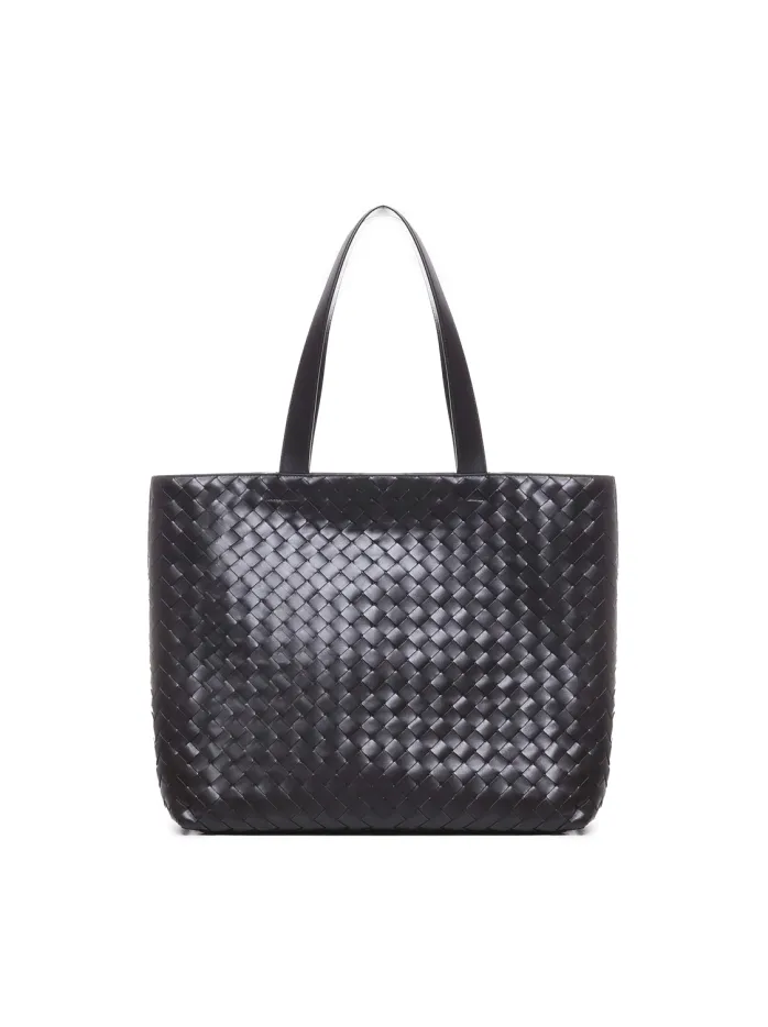BORSA TOTE GRANDE CON CERNIERA INTRECCIATA