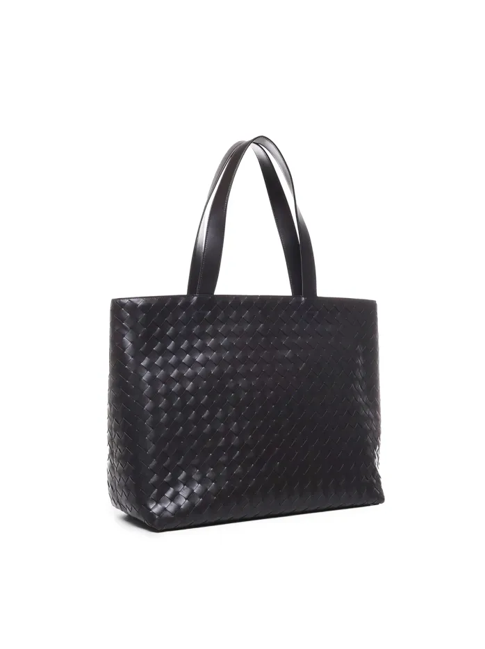 BORSA TOTE GRANDE CON CERNIERA INTRECCIATA