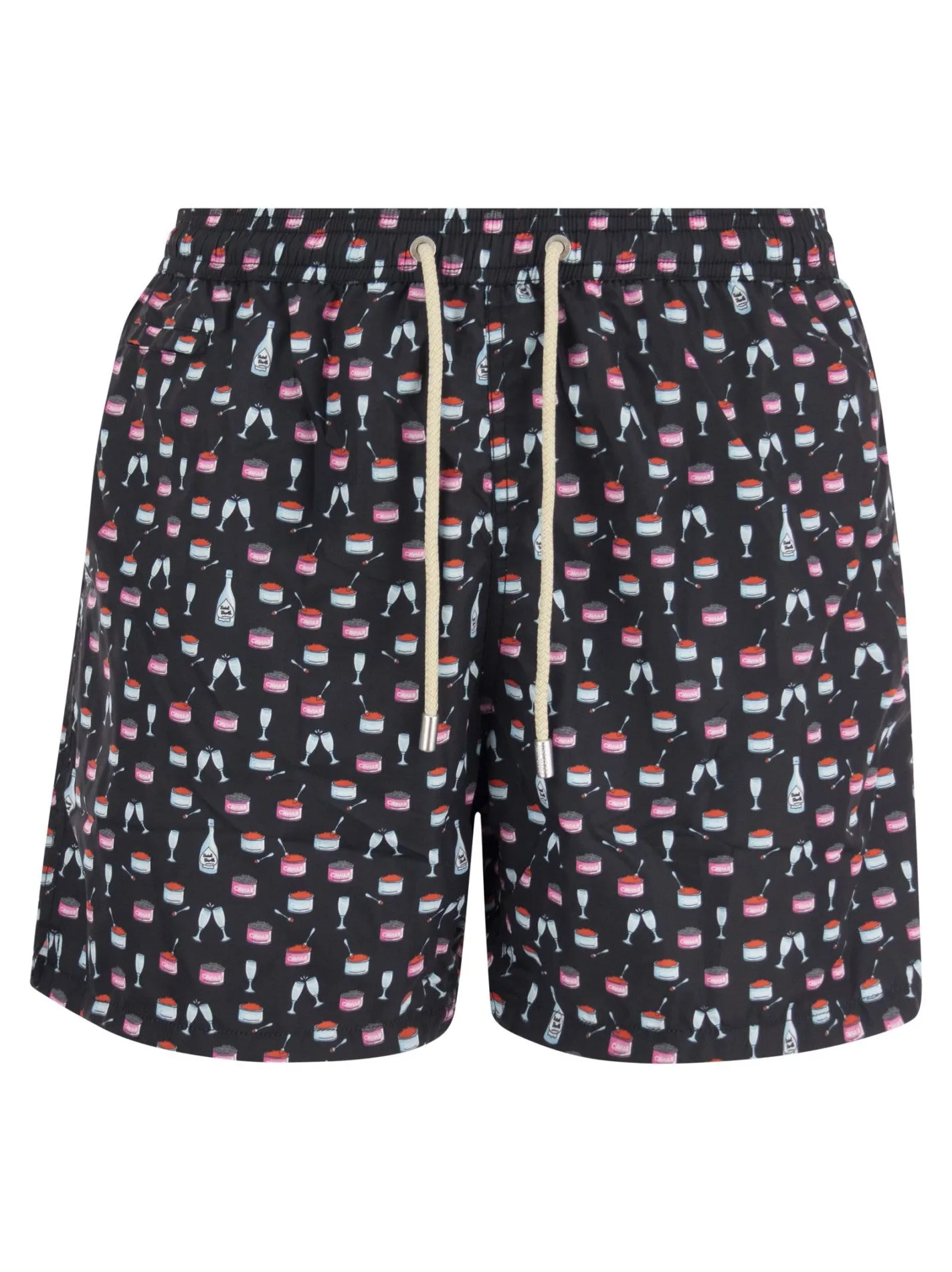 Boxer mare in tessuto leggero con stampa