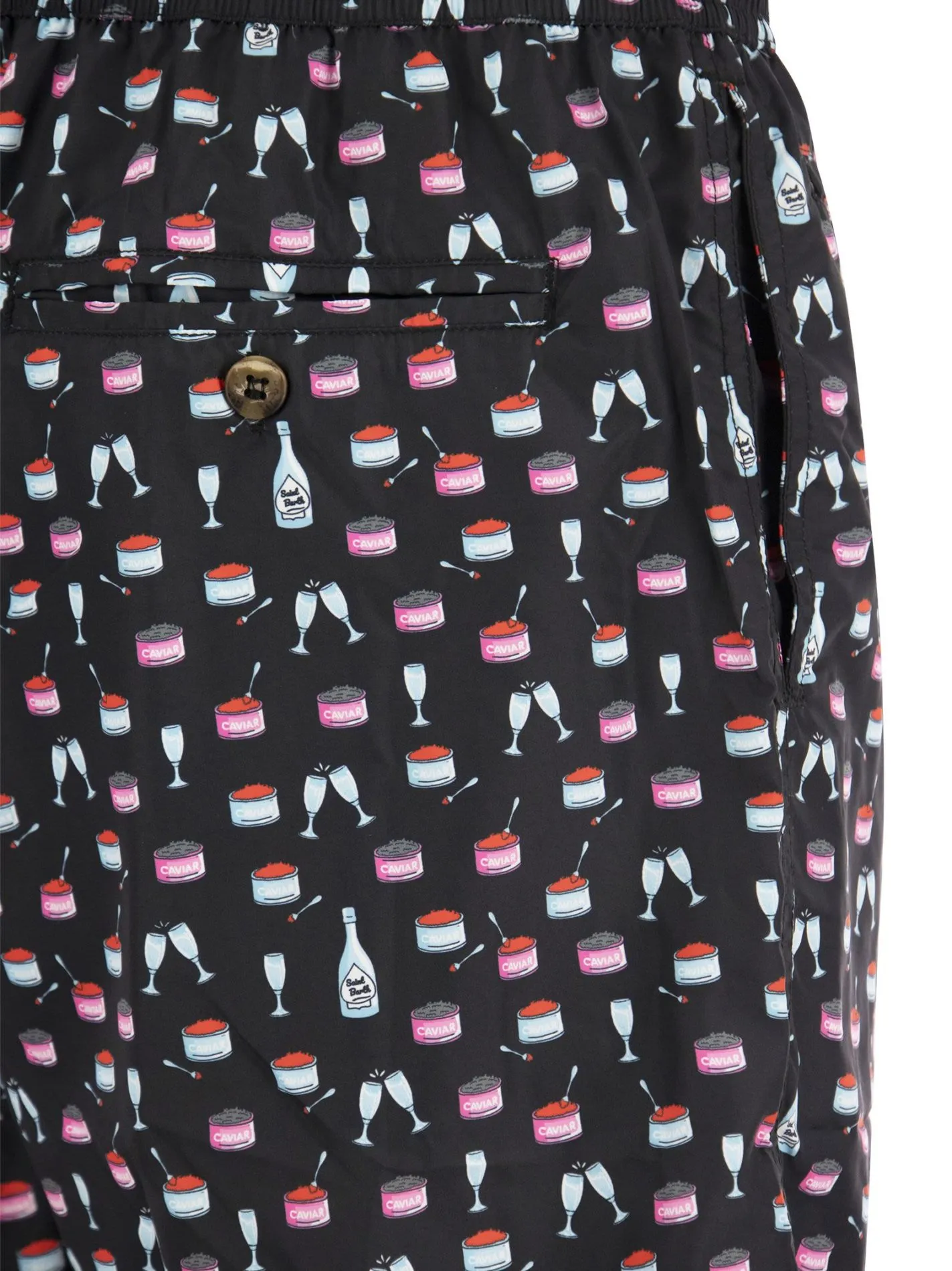 Boxer mare in tessuto leggero con stampa