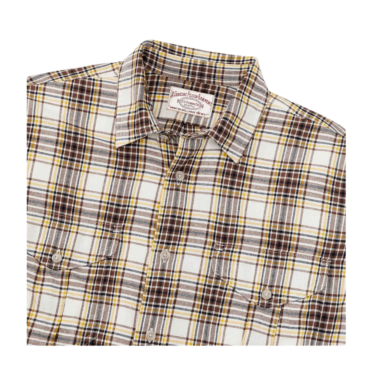 Camicia Filson Lt Wt Alaskan Guide Marrone Multicolor