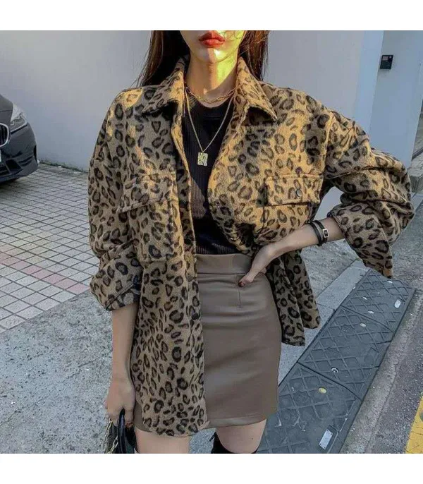 Camicione peloso leopard