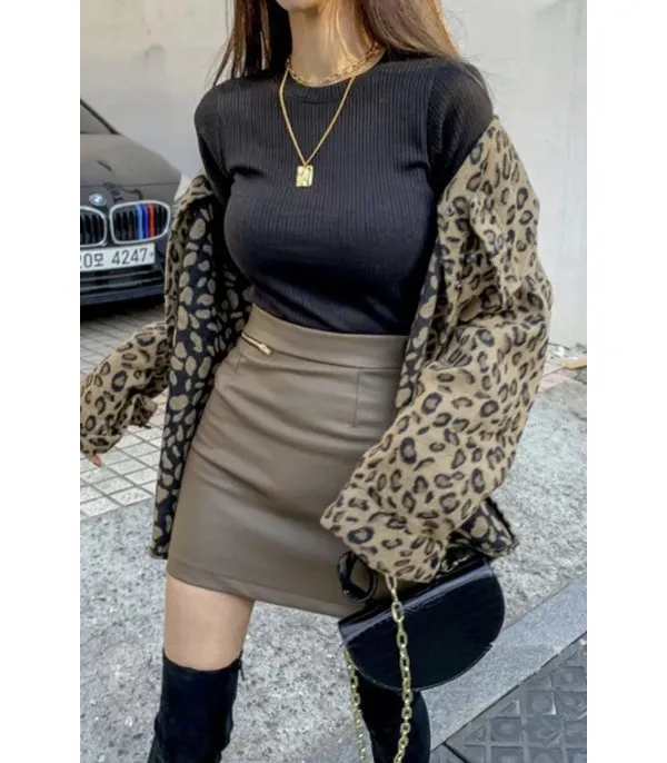 Camicione peloso leopard