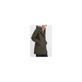 Canadian Classics Lanigan Tech Parka Ovatta Int Capp Pelliccia Verde Donna