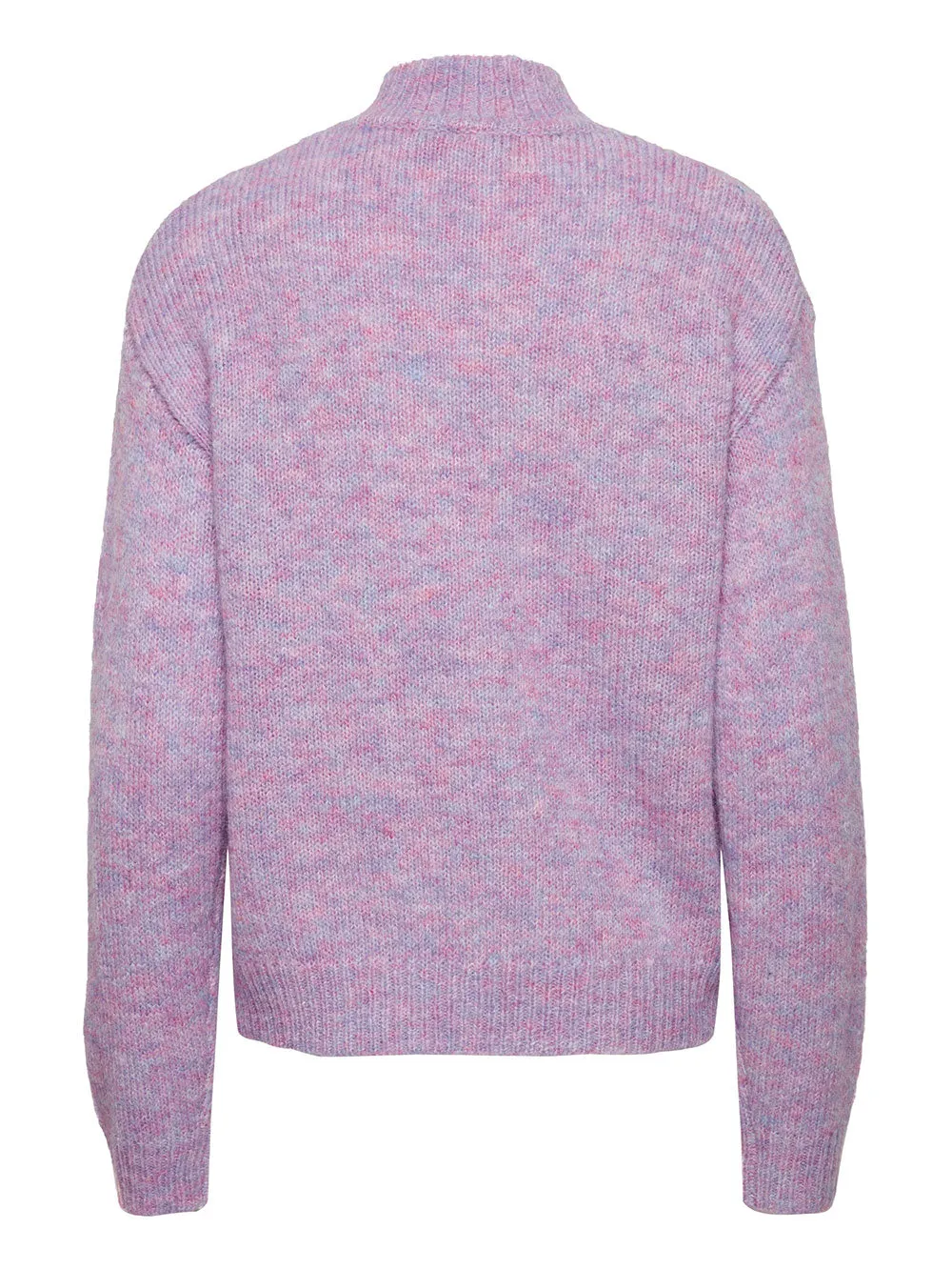 Cardigan Donna Lilla mezzo collo
