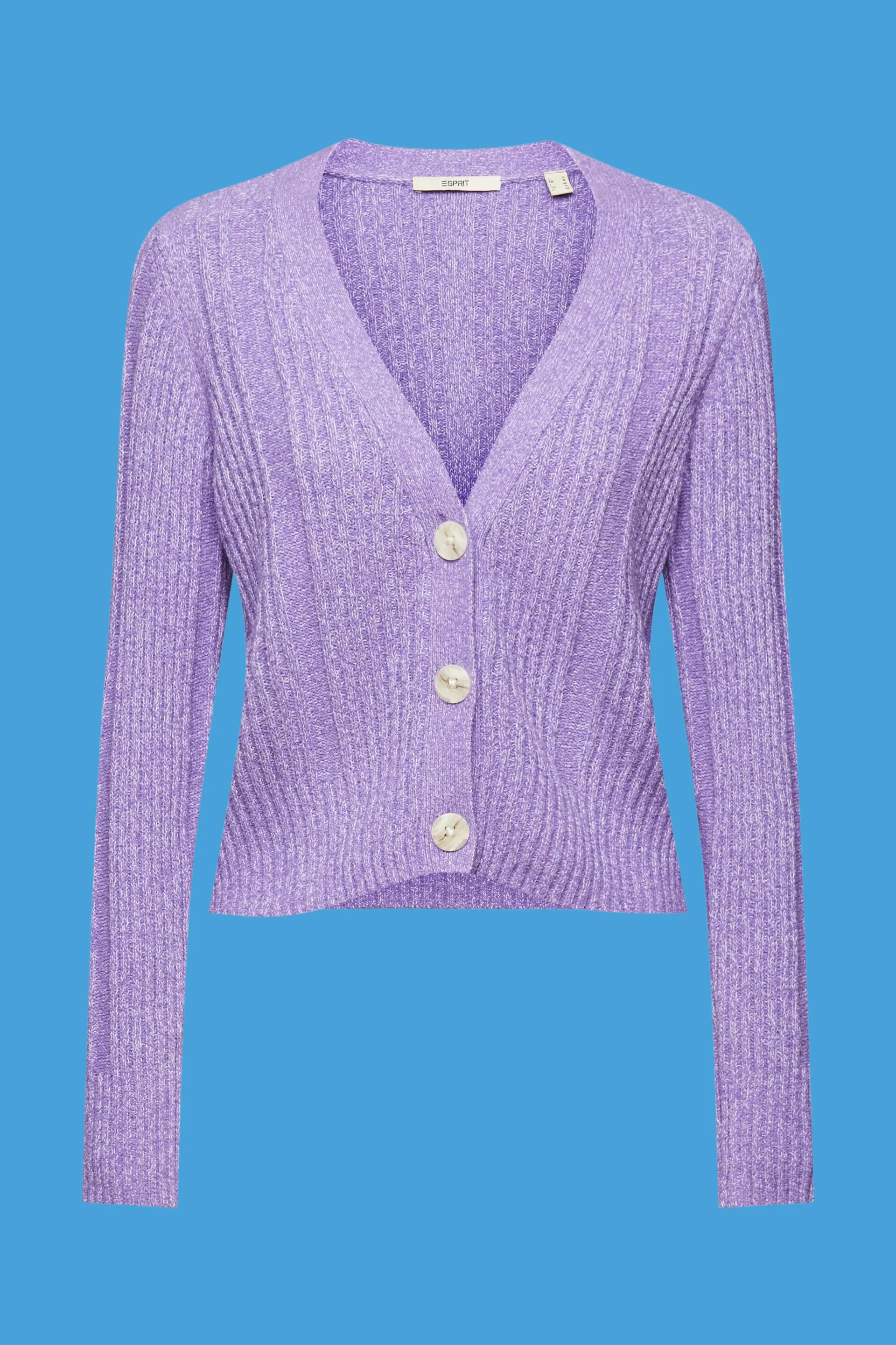 Cardigan in cotone a coste