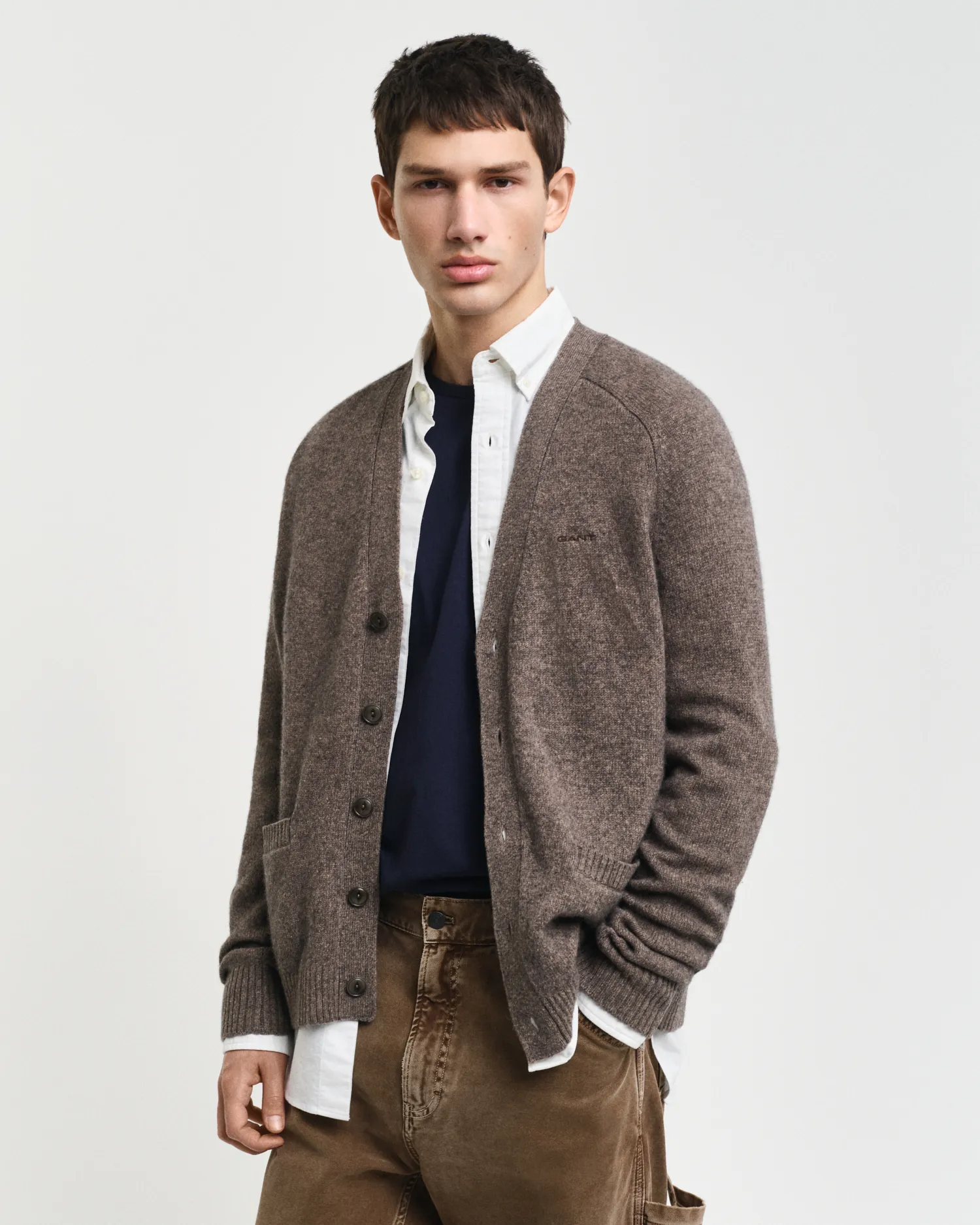 Cardigan in misto lana    