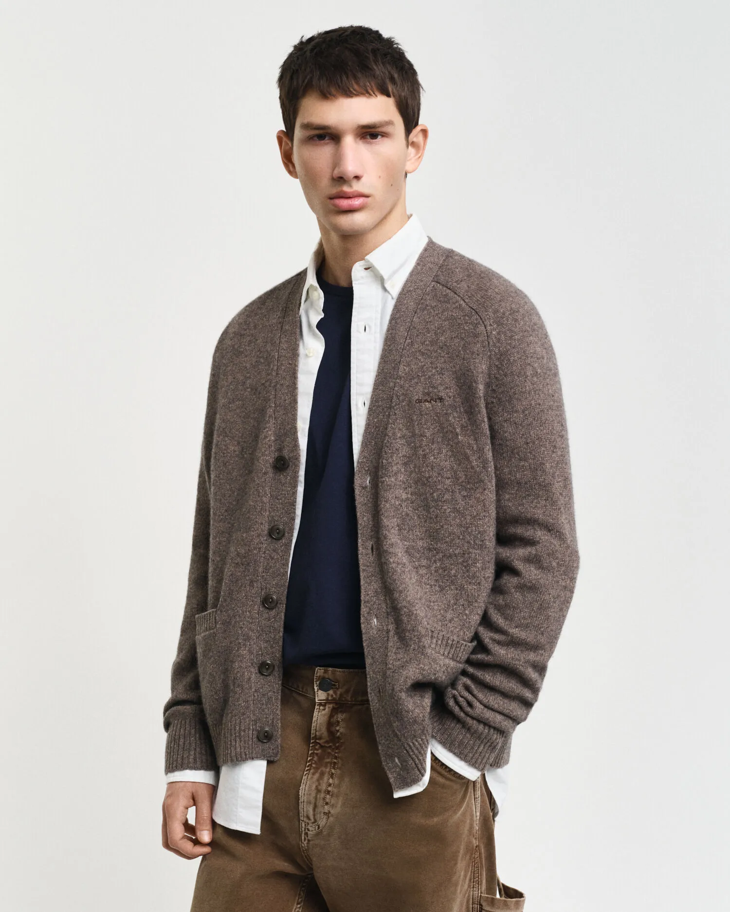Cardigan in misto lana    