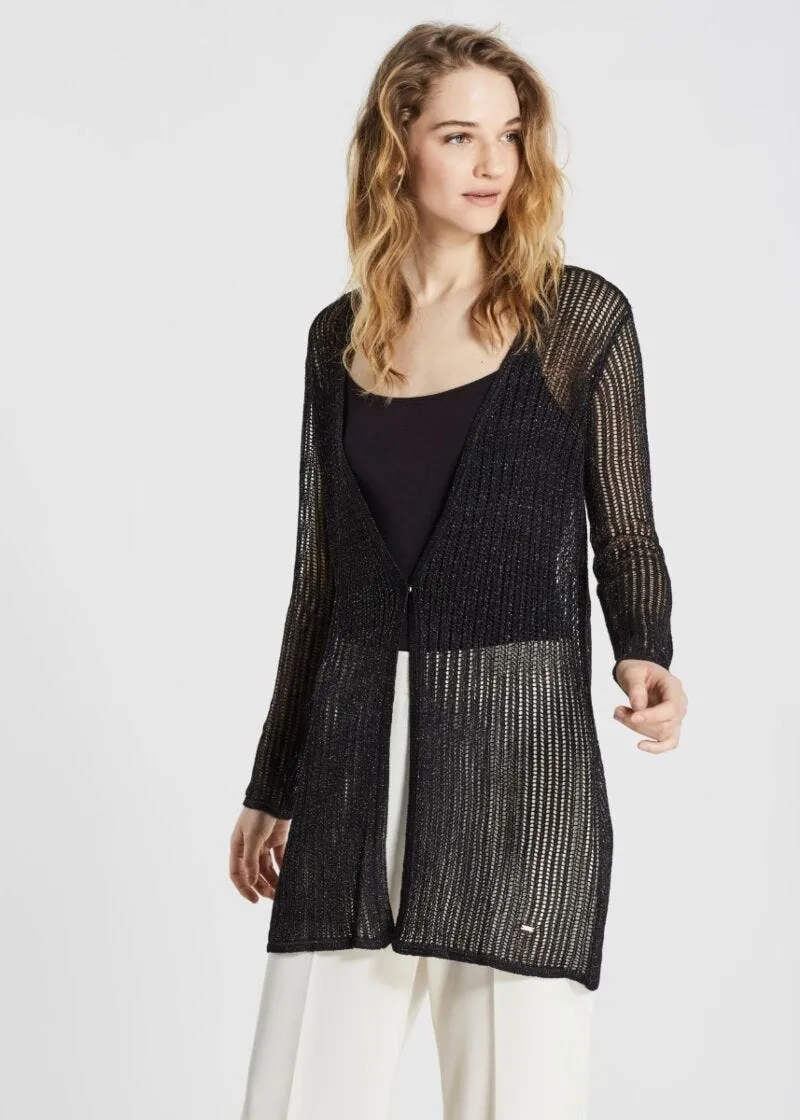 Cardigan lungo in misto viscosa