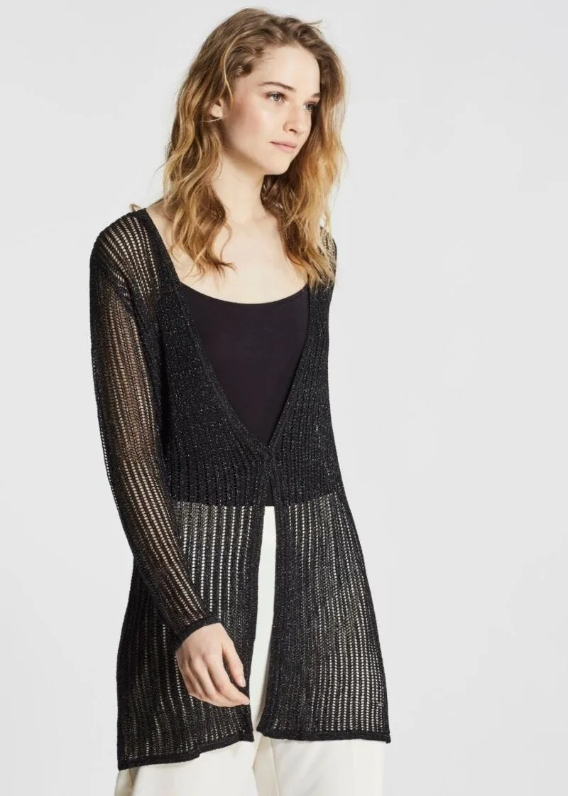 Cardigan lungo in misto viscosa