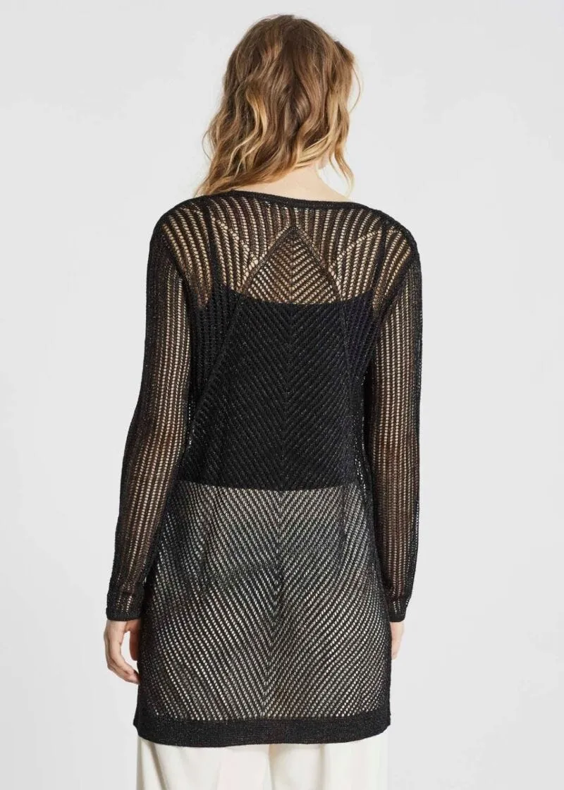 Cardigan lungo in misto viscosa