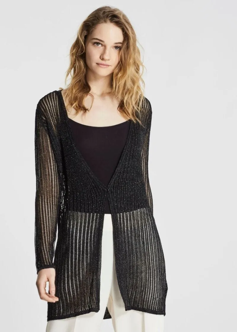 Cardigan lungo in misto viscosa