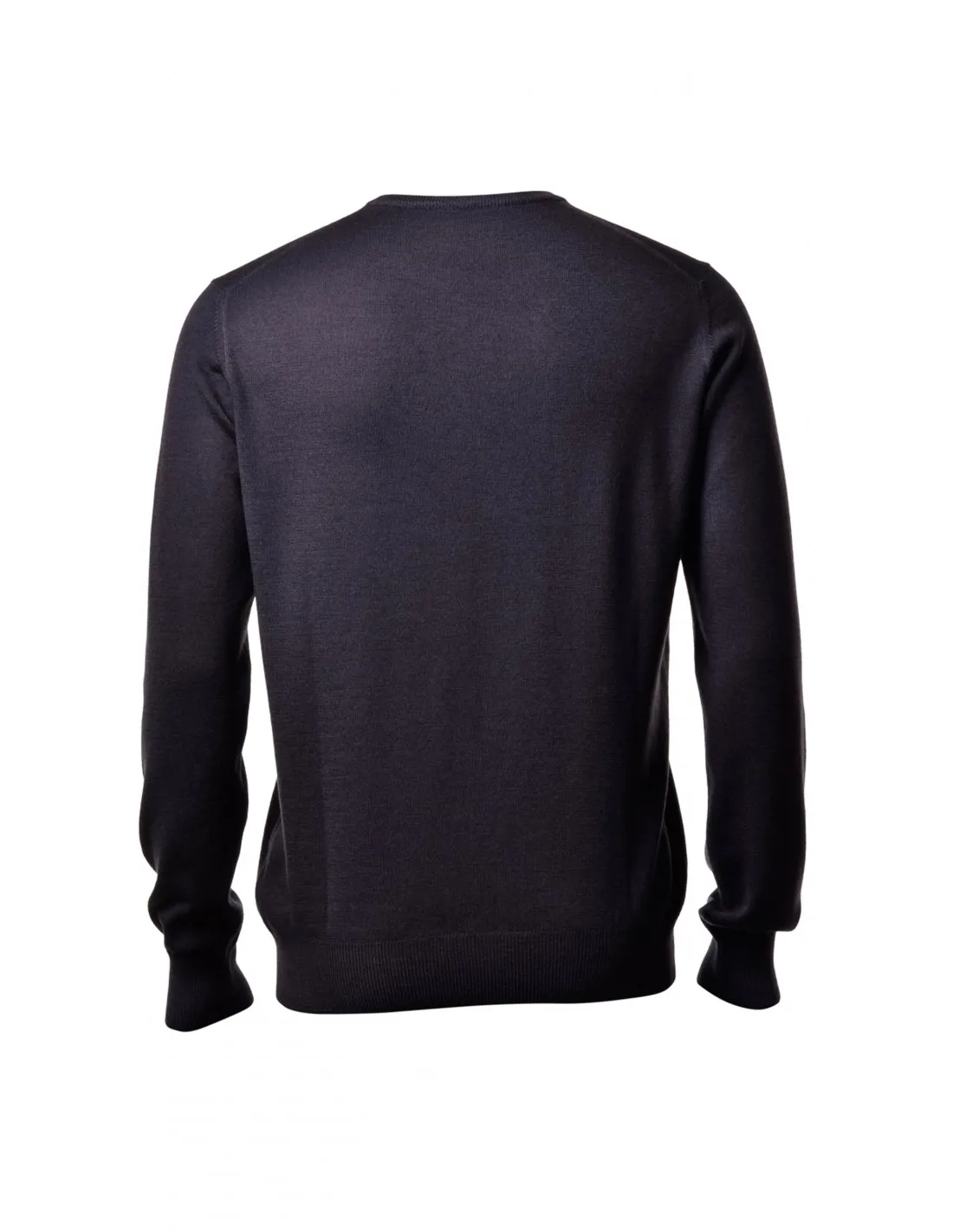 Cardigan Manica Lunga Blu Merino Extrafine 4 Stagioni