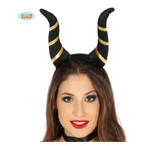 Cerchietto con Corna Nere per Halloween