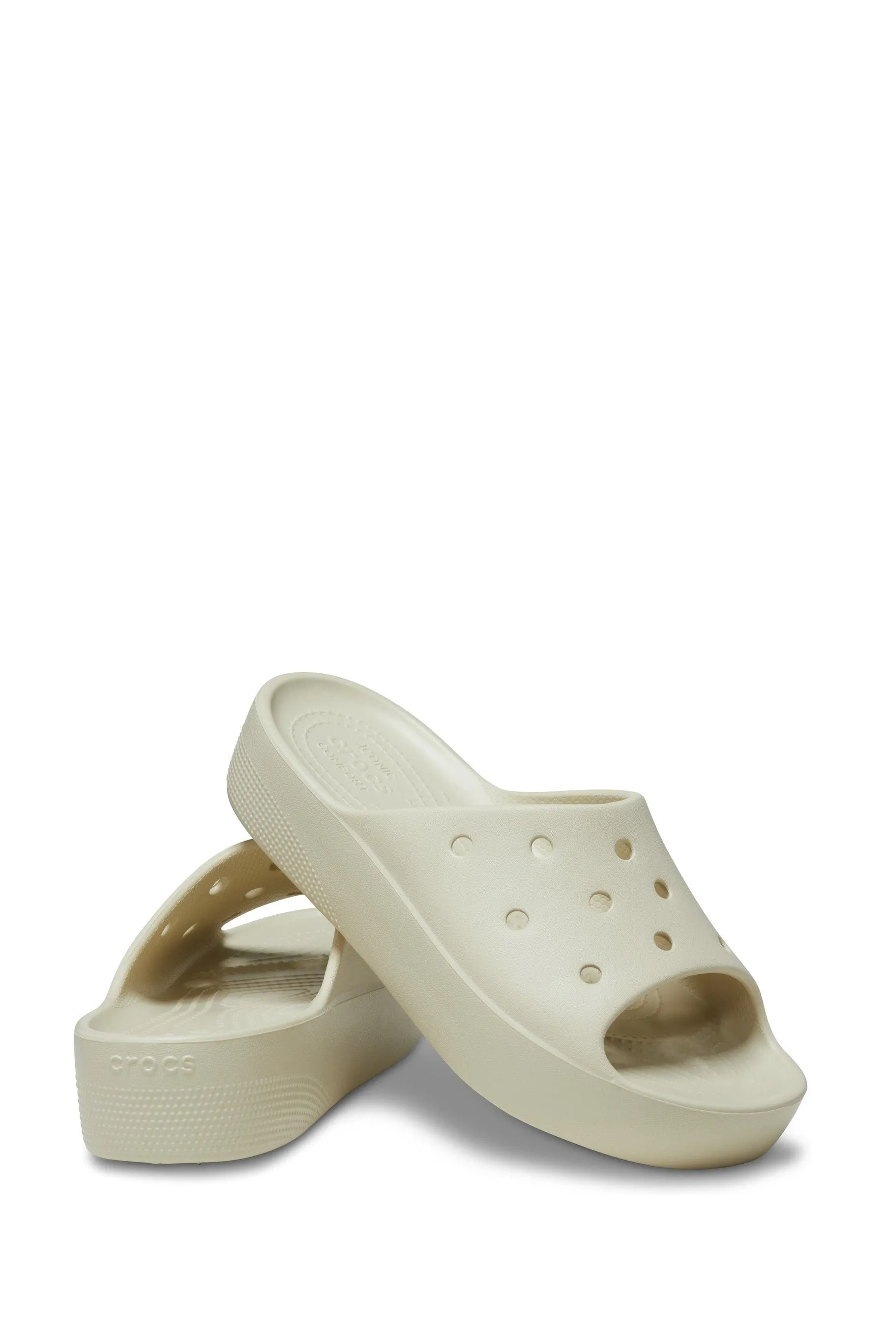 Crocs - Sandali a ciabatte classiche con plateau