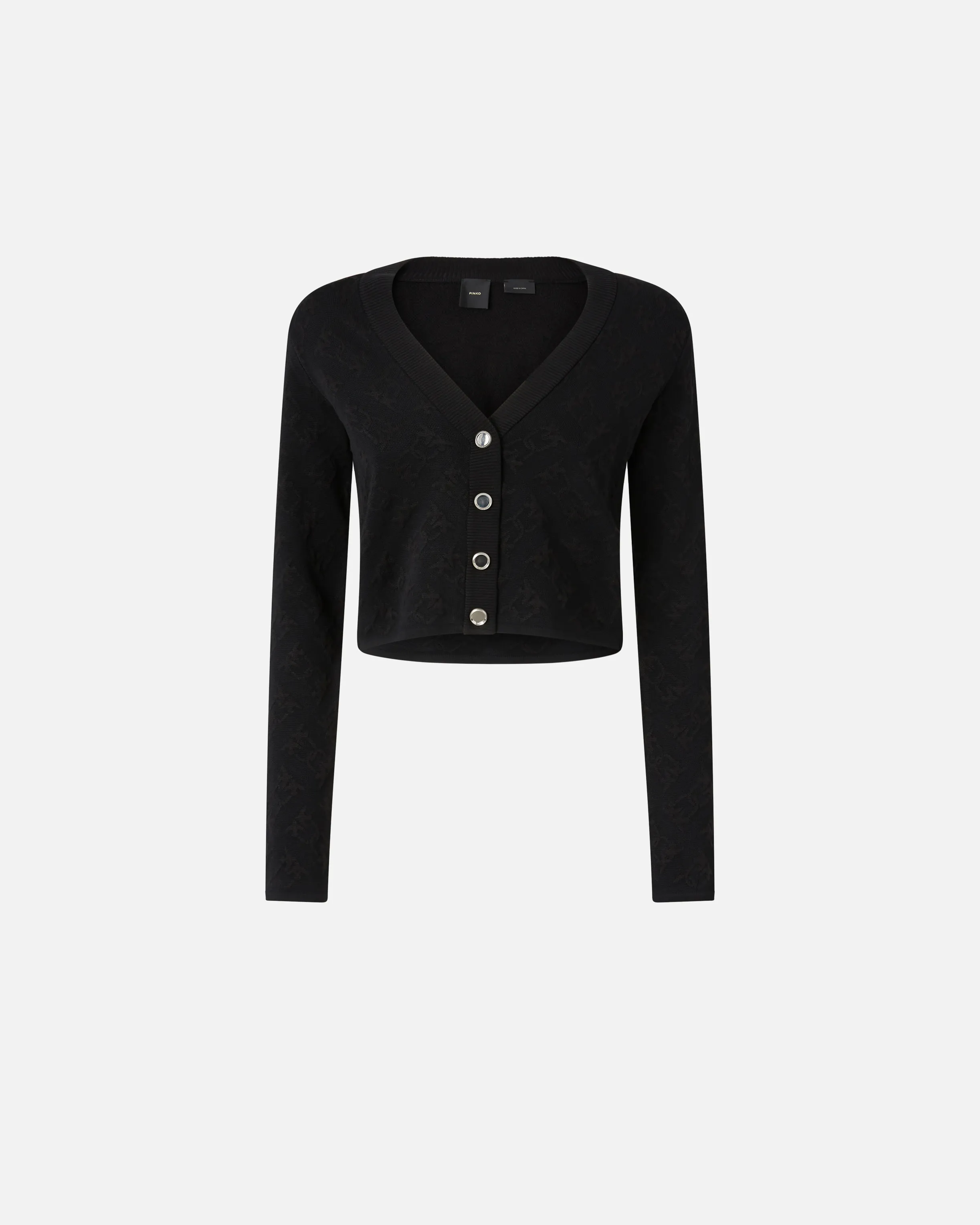  Crop cardigan Monogram scollo a V    