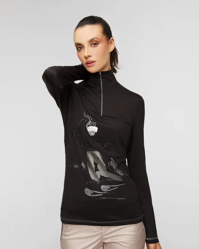 Dolcevita nero da sci da donna Sportalm