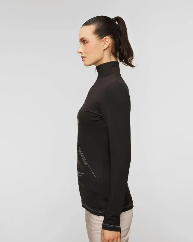 Dolcevita nero da sci da donna Sportalm