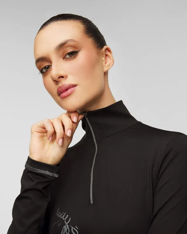 Dolcevita nero da sci da donna Sportalm